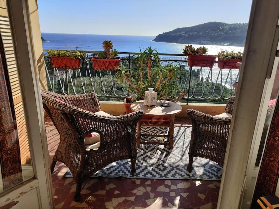 Vintage Flat On Villefranche Bay - Free Car Park Exterior photo