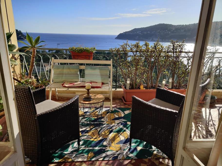 Vintage Flat On Villefranche Bay - Free Car Park Exterior photo
