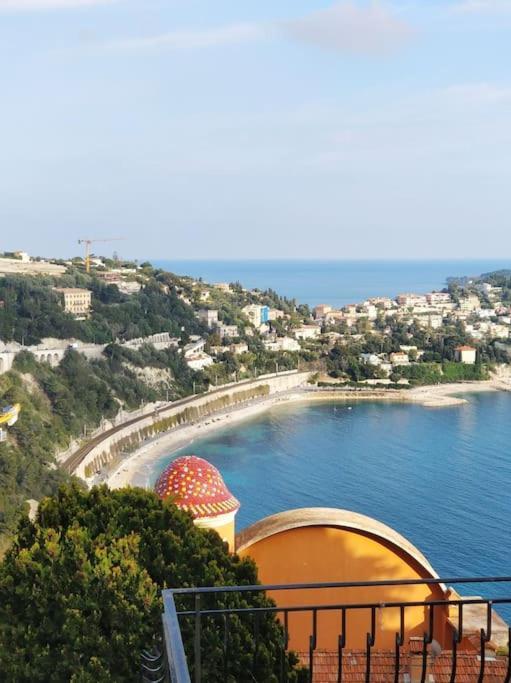Vintage Flat On Villefranche Bay - Free Car Park Exterior photo